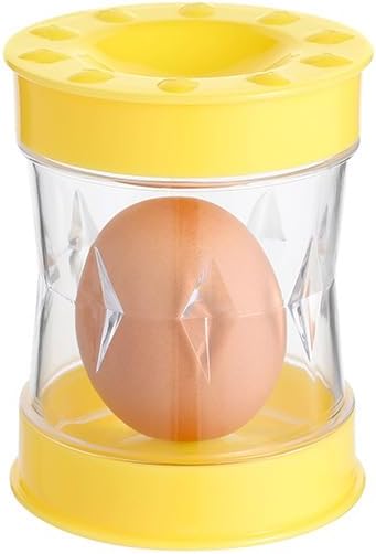 2025 New hard boiled egg peeler tool, suitable for egg and quail egg shell opening tool, Handheld Kitchen Gadget (Yellow)