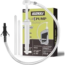Fluid Pump for Standard Quart Bottles - 10cc Per Pump Stroke, Transmission Fluid Pump with 3rd Hand Adapter, Transfer Gear Oil, Differential & Transmission Fluid (1Pack-28mm)