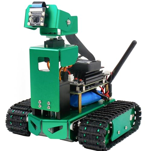 Yahboom Jetson Nano Robot Kit AI Smart Robotic Car Tank Chassis for Adults 3DOF Camera STEM Programmable Electronics Science Project Autopilot Jetbot Without Jetson Nano