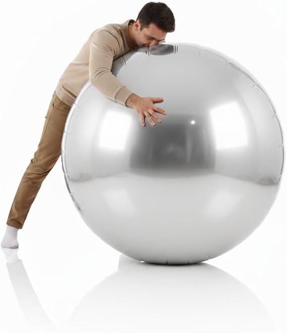 2Pcs 70in Giant Foil Balloons,weather balloon (Silver)
