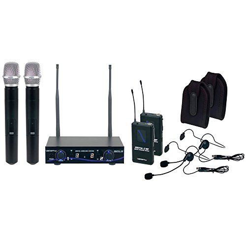 VocoPro - DIGITAL32-ULTRA Dual Channel Digital Wireless HandheldHeadsetInstrument System