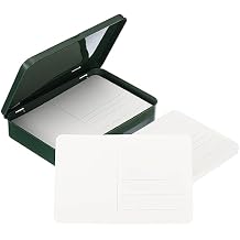 PATIKIL 24 Sheets Watercolor Postcards, 4x6 Blank Watercolor Paper Post Cards 140lb/300gsm Journal 100% Cotton Paper Bulk for Mailing Paint DIY Art Invitations Greeting, Green -Medium