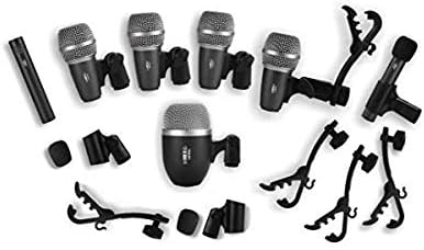 Wired Microphone Kit for Drum and Other Musical Instruments ... (A Whole Set Mic)