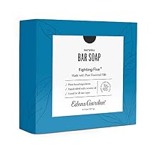 Edens Garden Fighting Five Bar Soap Natural Cold-Processed Soap with Pure Cleansing Essential Oils for Immunity & Wellness Handmade Vegan Aromatherapy Bar for Skin, Face & Body, 4.5 oz (127 g)