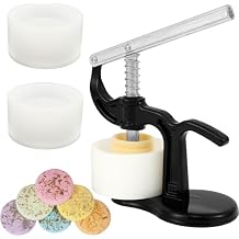 Bath Bomb Maker Machine and Mold Set Stainless Steel and Plastic, DIY Spa Fizzy Press Kit, Easy to Use, Black