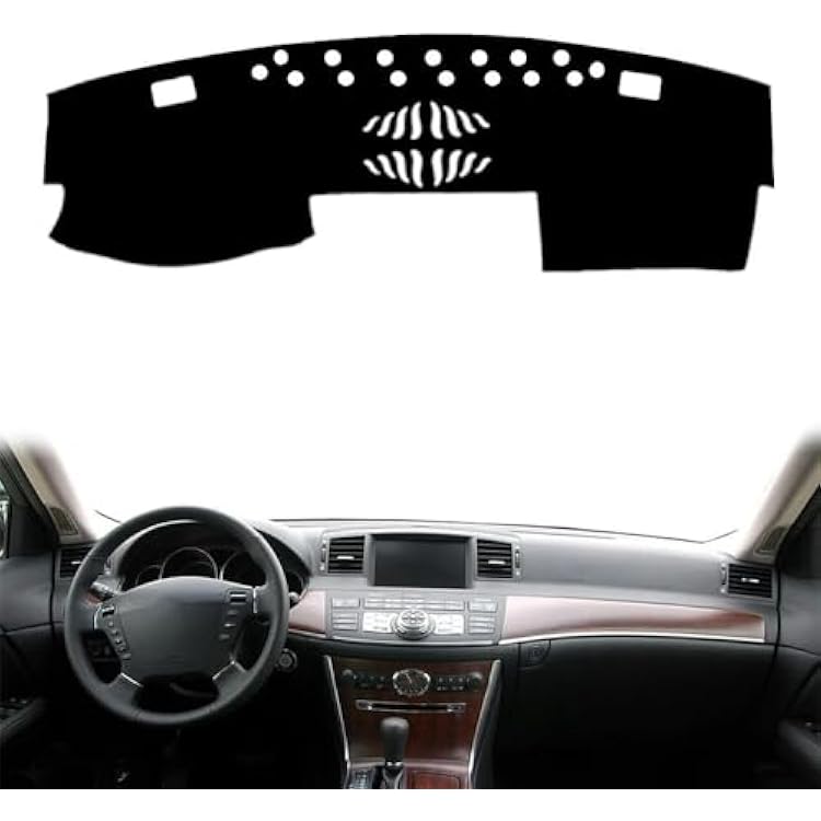 PUCHEN - Car Dashboard Cover Anti-Scratch Dash Cover Interior Dash Covers LHD - for Nissan FUGA Y50 for Infiniti M35 M45 2004-2009