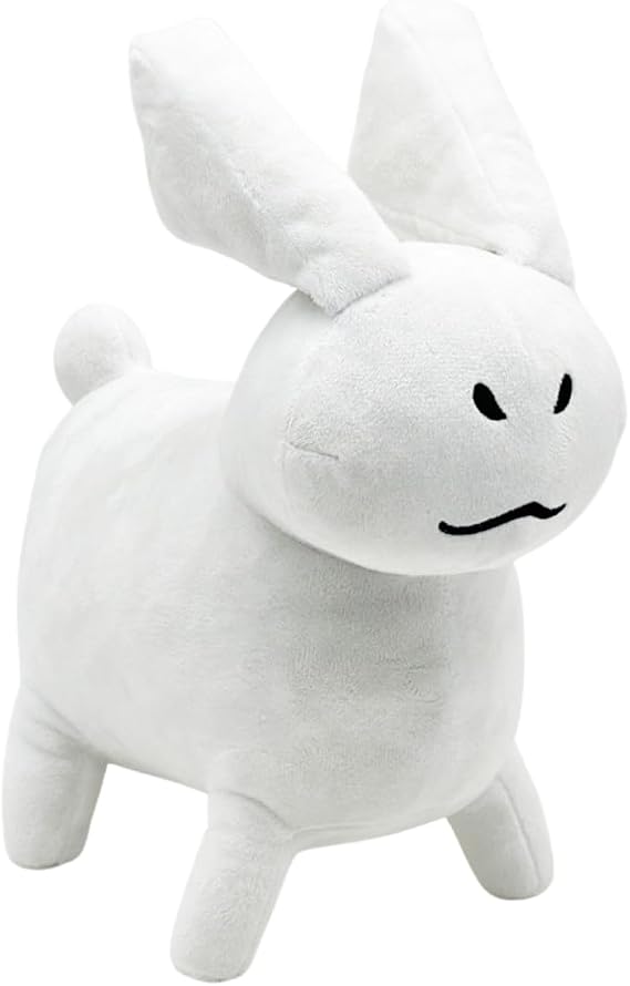 Forsaken Gubby Plushie, 12 Inch Stuffed Doll, Soft White Plush Figure, Gaming Collectible, Game Room Decor, White Cat Plush, Gift for Gamers and Fans (30cm)