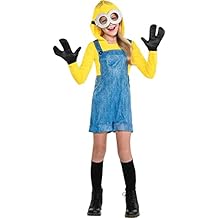Party City Minion Halloween Costume for Girls, Minions 2, Extra Large 14-16, Includes Jumpsuit, Goggles and More