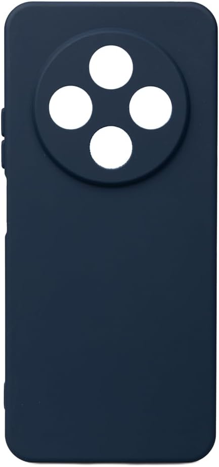 Aksesuarcim Xiaomi Redmi 14C 4G ile Uyumlu Silikon Kılıf Mat Pastel Renkli Parmak İzi Bırakmayan Yumuşak Kapak Biy Lacivert