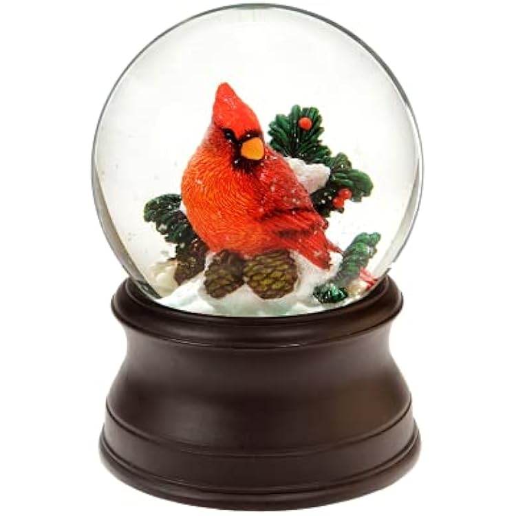 The San Francisco Music Box Company Hand Crafted Cardinal Snow Globe from