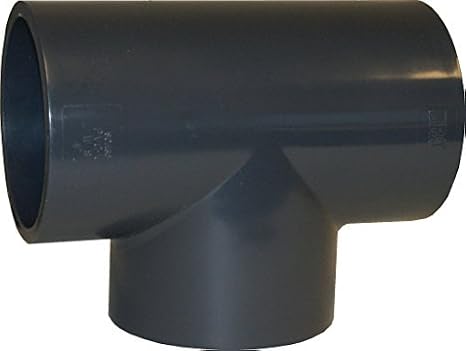 (5 Pack) ERA Sch 80 PVC 3/4 Inch Straight Tee, Socket