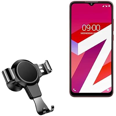 BoxWave Car Mount Compatible with Lava Z4 - X-Switch Car Mount, Air Vent Mounted Holder Simple Minimal - Jet Black