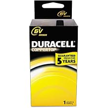 Duracell MN908 Coppertop Alkaline Lantern 908 Battery, 6-Volt, 1-Battery