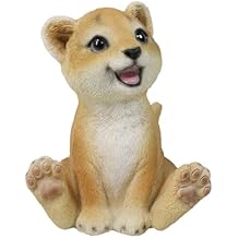 Ebros Gift Adorable Prince of The Safari Jungle Forest African Lion Cub Figurine 4" Long Apex Predator Pride Rock Savanna Madagascar Zoo Accent Sculpture