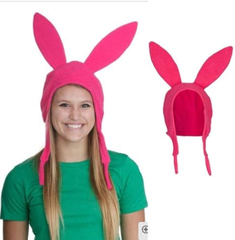 Bob's Burgers Louise Bunny Ears Hat, Easter Rabbit Long Ears, Cute Rabbit Hat