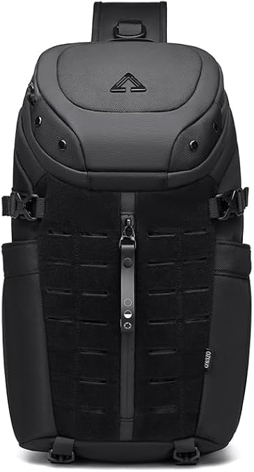 OZUKO 9730 Sling Backpack for Men, Large Crossbody Shoulder Bag, Molle Tactical Chest Bag for Travel, Work and Everyday Carry