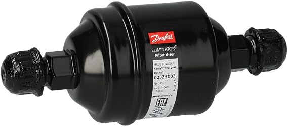Danfoss 023Z5003 3/8in Liquid Line Refrigerant AC Filter Drier hvac refrigeration Flare 2.8-4.1tons Unidirectional 5-3/16in Long 2-1/4in Wide DCL 053