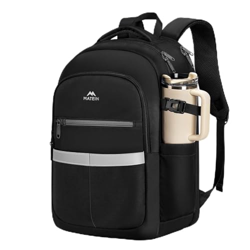 MATEIN Anti Theft Personal Item Backpack, Underseat Travel Backpack with Shoe Compartment Detachable, TSA Luggage Bag for Spirit Airlines Weekend Trip Backpacks for Men Women Fit 15.6 Laptop