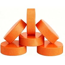 AceFox Heavy Training Ice Hockey Pucks - 10 oz Weight, 3'' Diameter, 1'' Thickness, 6 Pack (Weighted Puck)