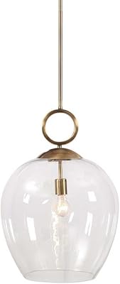 Uttermost Calix Pendant Light in Aged Brass