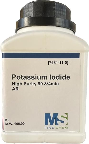 Potassium Iodide, High Purity Crystals/Powder, 100%, 500 Gram, Potassium Crystal/Same dayship
