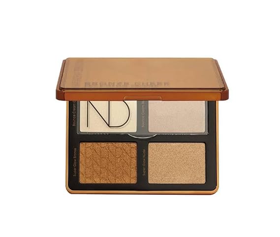 Natasha Denona Bronze Cheek Face Glow Palette + Bonus Premium Korean Hydrating Sheet Masque, 1 Count (Pack of 1)