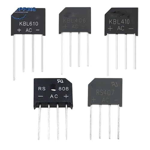 10PCS Rectifier Bridge 2A 4A 5A 6A 8A RS207 RS406 RS407 RS507 RS606 RS608 RS808 KBL406 KBL410 KBL608 KBL610 600 700V 800V 1000V New 2025 High for Reliable Electronic Component, Stable Performance