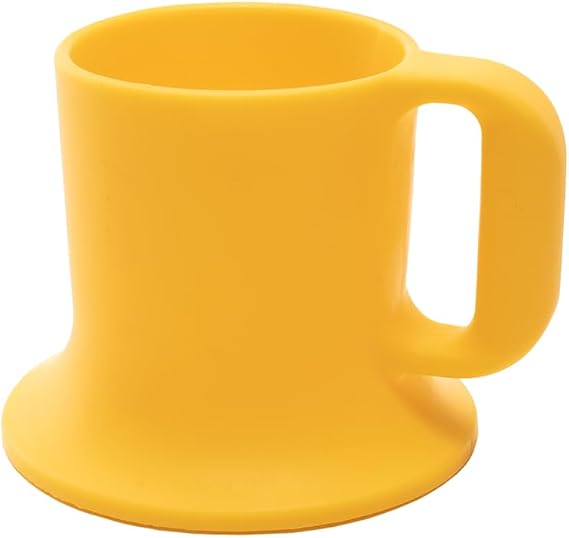Silicone Toddler Mug with Handle, 5 oz, Color: Sun
