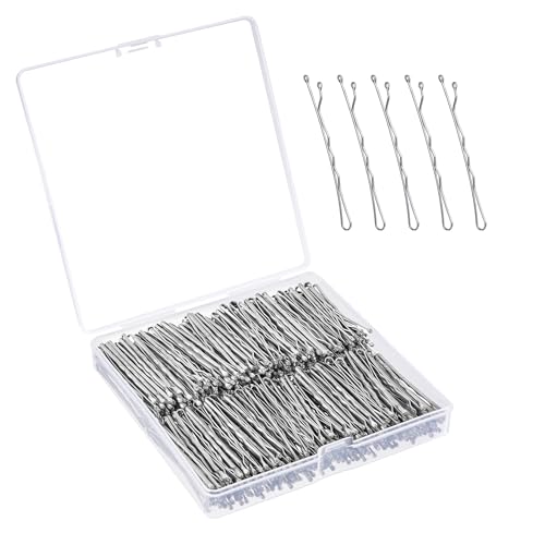Bobby Pins, 360 Pcs Silver Bobby Pins, 2 Inch Premium Bobby Pin, Secure Hold Bobby Pins with store box, Hair Pins for Kids, Girls and Women