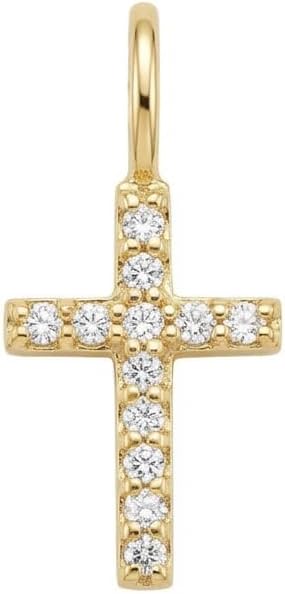 Gelin Petite Diamond Cross Pendant in 14k Solid Gold