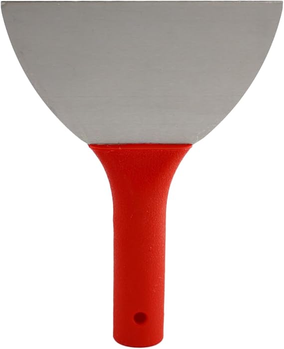 FEYZAYAPI Plastik Saplı Metal Spatula Sıva Duvar Macun Boya Kazıma Ispatulası 18 cm Takılabilir Sap