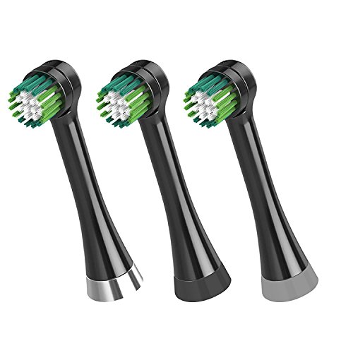 Waterpik Triple Clean Replacement Brush Heads, Black, OTRB-3WB, 3 Count Pack of 1 for Complete Care 5.5 and 9.5 Models CC-02, WP-812822842