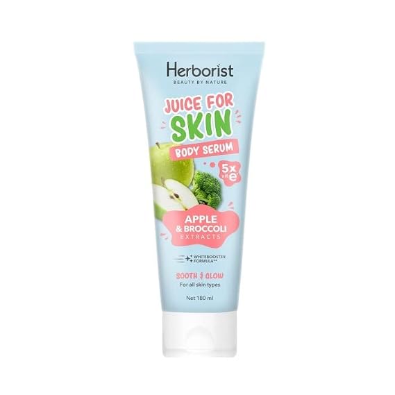 Herborist Juice For Skin series Body Serum 180ml Apple & Broccoli (Pack of 1)