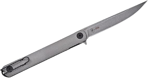 Spartan Blades Nemec Folder - Titanium | SFBL12TI, Gray
