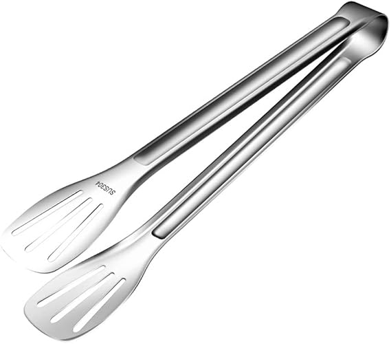 9 Inch Kitchen Tongs,Cooking Tongs Stainless Steel Non Stick Barbecue Tongs for Salad,BBQ,Serving,Buffet,Ice,Frying Tongs Utensils Cooking Food