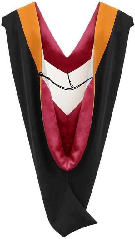 CLERKMANS Unisex Graduation Hood for Bachelors & Masters Degree -University Academic Hood
