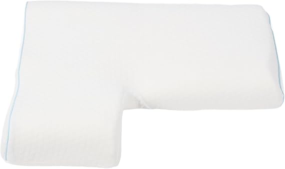Cocoarm Couple Cuddle Pillow Memory Foam Arched Side Sleeping Pillow with Arm Hole Breathable Removable Cover Right Zipper for Couples Lovers