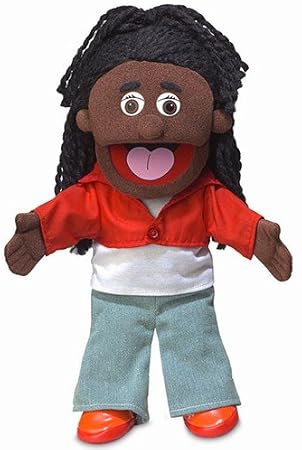 14" Sierra, Black Girl, Hand Puppet