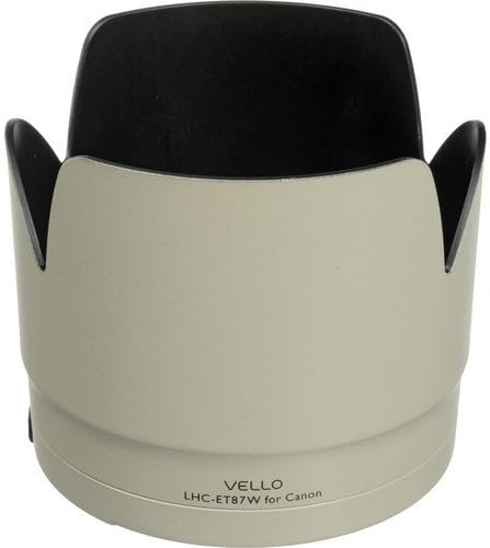Vello LHC-ET87W Dedicated Lens Hood for Select Canon Lenses (White)