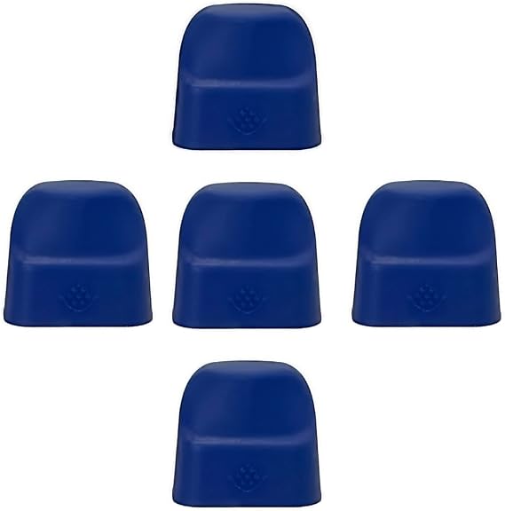 XROS Series Compatible Caps, 0.07 fl oz 2 ml POD Compatible Silicone Caps, Set of 5 Blue
