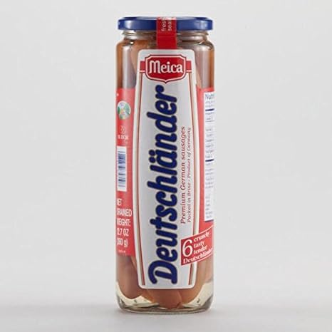 Meica Deutschlander German Sausages, Premium, 12.7 Ounce (Pack of 2)
