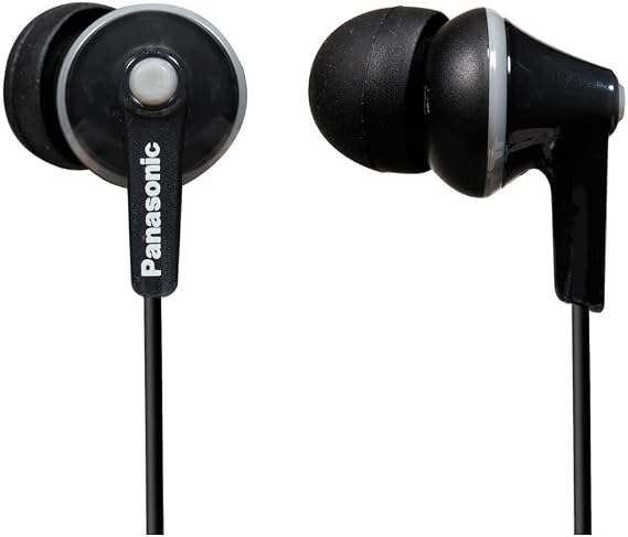 Panasonic RP-HJE125-K HJE125 ErgoFit in-Ear Earbuds (Black)