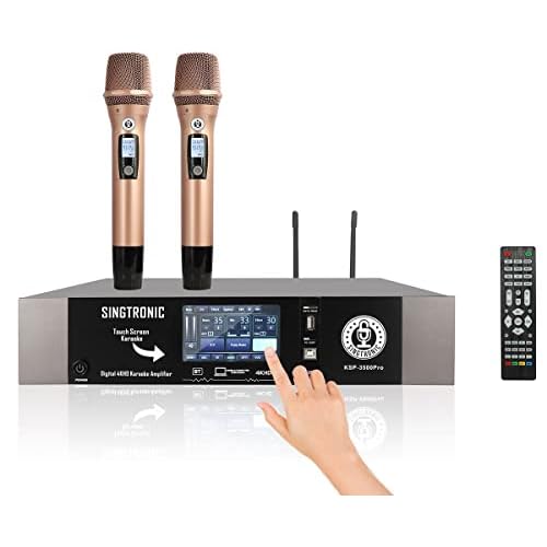 Singtronic KSP-3500Pro Professional 3500W Digital 3 in 1 Karaoke Sound Processor Amplifier Free: 2 x Wireless Microphones Anti-Feedback
