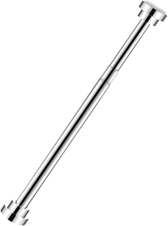 Adjustable Closet Rod, Punch-Free Clothes Hanging Pole Hanger 22" Tube (15.7-21.7in), No-Drill Expandable Tension Rod, Stainless Steel Garment Rack for Laundry Room, Wardrobe