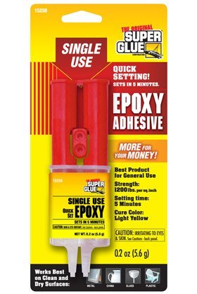 Super Glue 15250 Quick Setting Single Use Epoxy Adhesive