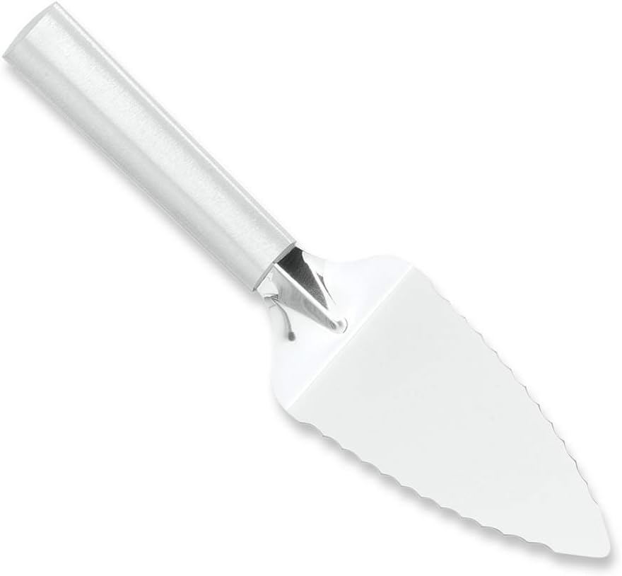 Rada Cutlery Serrated Pie Server, Made in USA, Silver Handle