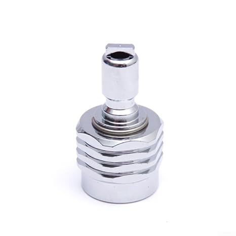 Dive Regulator Adaptor Connection Quick Release AD-331 Brass Threaded Connector for Scuba Gear LP Port 16-9-18 Female to for bcd Male Silver Lightweight