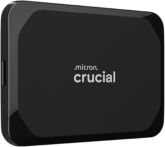 Crucial X9 1TB External SSD Hard Drive up to 1050MB/s Compatible with PC Mac and Game Consoles Portable Solid State Drive USB-C 3.2 - CT1000X9SSD902