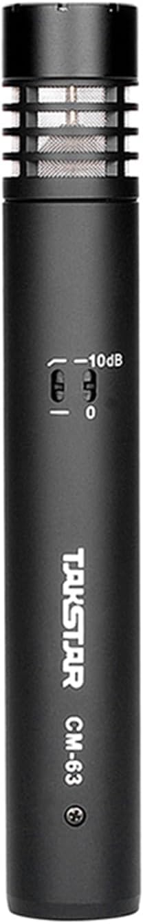Takstar XLR Recording Microphone, Professional Cardioid Condenser Mic, Gold-Plated Diaphragm Microphone for Studio, Instrument, Interview, Radio Stations, Broadcast, Singing, Video