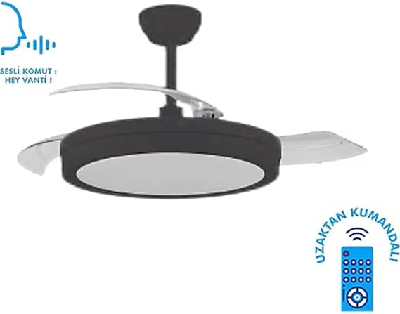 TeknikerElektrik Vanti KCF306 Smart Aydınlatmalı Uzaktan Kumandalı Tavan Vantilatörü [Enerji Sınıfı A]